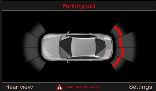 Parkeersensoren inbouw achterzijde Audi VW Seat weergave op, Auto diversen, Autonavigatie, Ophalen of Verzenden