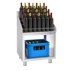 GGM Gastro | Cocktail flessenrek - RVS  - 600x600mm |, Verzenden