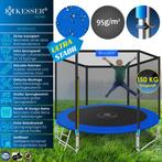 Trampoline - 427 cm - Veiligheidsnet en Ladder - tot 150 kg, Verzenden, Nieuw