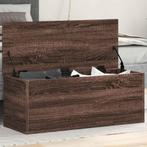 vidaXL Opbergbox 90x35x35 cm bewerkt hout bruin eikenkleur, Huis en Inrichting, Woonaccessoires | Kisten, Verzenden, Nieuw