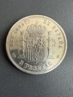 Spanje. Alfonso XII. 5 Pesetas 1885* 18-86 MS-M (Zonder, Postzegels en Munten, Munten | Europa | Niet-Euromunten