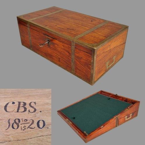 Schrijfhelling - Padauk, Kamferhout - FREE SHIPPING, Antiek en Kunst, Curiosa en Brocante