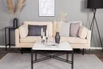 3-zitbank Annmari -  - Beige - Polyester Fluweel - Jörn, Huis en Inrichting, Verzenden, Nieuw