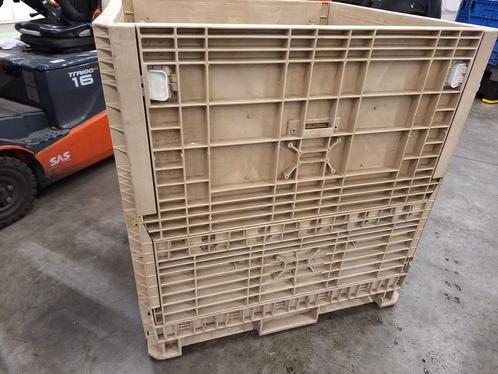 Palletboxen met trechterbodem 100x120cm - Onderlossing, Doe-het-zelf en Verbouw, Kratten en Dozen, 100 cm of meer, Opvouwbaar