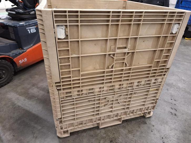 Palletboxen met trechterbodem 100x120cm - Onderlossing, Doe-het-zelf en Verbouw, Kratten en Dozen, 100 cm of meer, Opvouwbaar