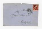 Frankrijk - Superbe Napoléon 80 ct alleen op brief, karmin, Gestempeld
