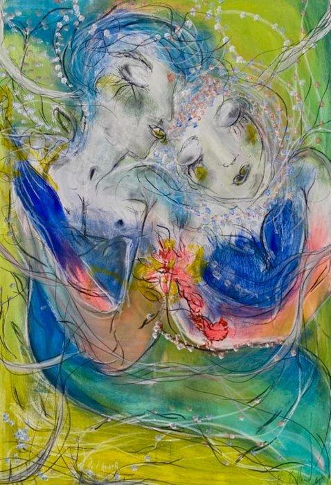 Emilie Teillaud - De lamour - XXL, Antiek en Kunst, Kunst | Schilderijen | Modern