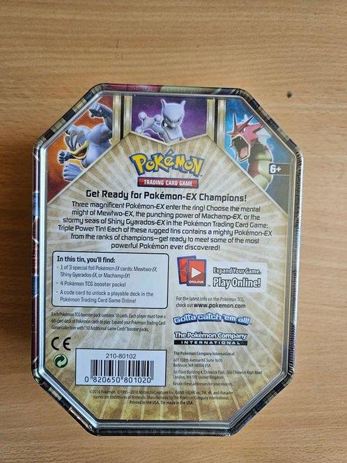2016 Pokémon Triple Power Shiny Red Gyarados tin - 1 Box -, Hobby en Vrije tijd, Verzamelkaartspellen | Pokémon