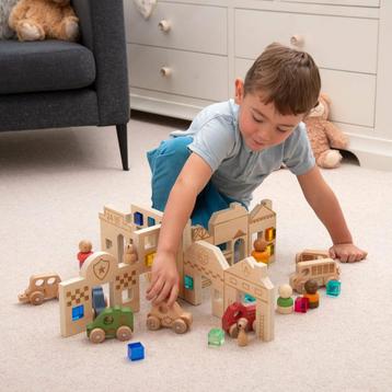 TickiT houten speelgoed Town Discov van €42,99 voor €34,39 beschikbaar voor biedingen
