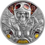 Ghana. 5 Cedis 2024 Biker - Memento Mori 1 oz Antique finish