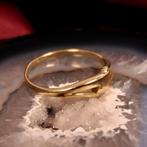 Vintage gouden fantasie ring (tijdloos sieraad), Sieraden, Tassen en Uiterlijk, Ringen, Gebruikt, Overige kleuren, Ophalen of Verzenden
