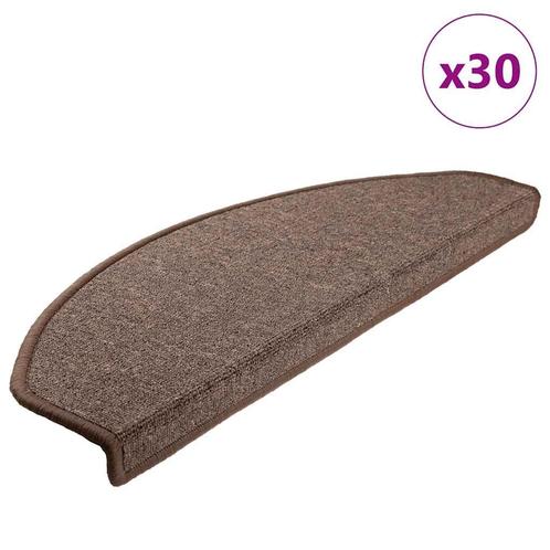 vidaXL Trapmatten 30 st 65x24x4 cm koffiebruin, Doe-het-zelf en Verbouw, Ladders en Trappen, Nieuw, Verzenden