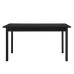 Eettafel Den Haag 140x60x75 cm voor 6 stoelen zwart