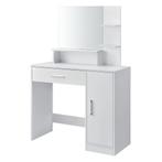Luxe Make-up Tafel Cadeau met Spiegel en Afsluitbare Kast..., Huis en Inrichting, Tafels | Kaptafels, Modern design, 100 tot 150 cm