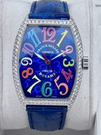 Franck Muller - Colour Dreams Automatic Blue - Diamond set -, Sieraden, Tassen en Uiterlijk, Horloges | Heren, Nieuw