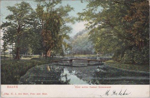 BAARN - Vijver achter Kasteel Groeneveldt, Verzamelen, Ansichtkaarten | Nederland, Verzenden