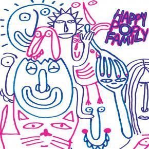 lp nieuw - Monomyth  - Happy Pop Family, Cd's en Dvd's, Vinyl | Rock, Zo goed als nieuw, Verzenden