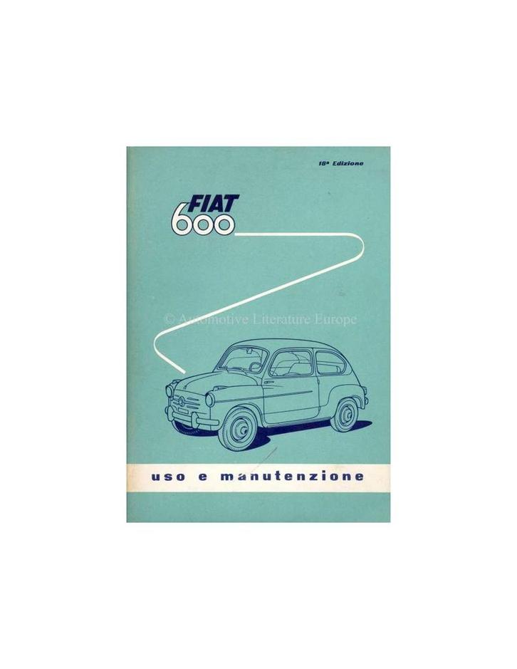 1959 FIAT 600 INSTRUCTIEBOEKJE ITALIAANS, Auto diversen, Handleidingen en Instructieboekjes