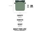 Stanley Adventure Outdoor Cooler 28,3L Stanley Green |, Verzenden, Zo goed als nieuw