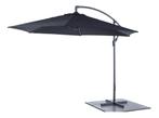 Zweefparasol 3 Meter Zwart (Parasols-Zonwering), Tuin en Terras, Verzenden, Nieuw