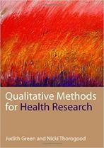 Qualitative Methods for Health Research - Judith Green, Nick, Boeken, Studieboeken en Cursussen, Nieuw, Verzenden