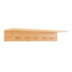 [en.casa] Wandkapstok Fjord met 1 plank 58,5x16,5x10 bamboe, Huis en Inrichting, Kasten | Kledingkasten, Verzenden, Nieuw