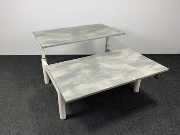 Refurbished Gispen Duo Bureau 140x80 cm Nieuw Blad Naar Keuz beschikbaar voor biedingen