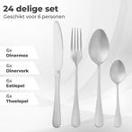 2dekans | Dymund® Bestekset - 6 Persoons Bestek - (24-delig), Huis en Inrichting, Keuken | Servies, Ophalen of Verzenden, Zo goed als nieuw