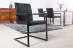 industrieele sledestoel LOFT antiek zwart met armleuning, Huis en Inrichting, Stoelen, Ophalen of Verzenden, Nieuw