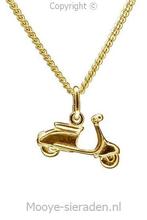 Gouden Scooter ketting hanger, Verzenden, Nieuw