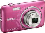 Nikon Coolpix S3500 Digitale Compact Camera - Roze (In doos), Audio, Tv en Foto, Fotocamera's Digitaal, Zo goed als nieuw, Verzenden
