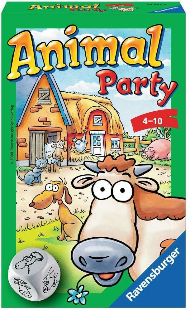 Animal Party - Dobbelspel | Ravensburger - Kinderspellen, Hobby en Vrije tijd, Gezelschapsspellen | Bordspellen, Nieuw, Verzenden