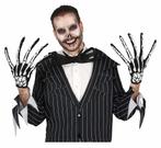 Halloween Handschoenen Skelet Vingers, Nieuw, Verzenden