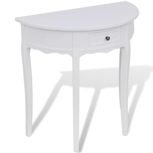 Halfronde Wandtafel - Wit Grenenhout, Retourdeal!, Huis en Inrichting, Woonaccessoires | Wandplanken en Boekenplanken, Nieuw, Ophalen of Verzenden