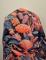 Mediterraan weefsel met koraal en vissen - 300x280cm- -, Antiek en Kunst