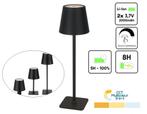 Oplaadbare Tafellamp | Zwart | Camping Lamp | Buitenlamp, Modern, camping, buiten, tafel, zwart, dimbaar, Nieuw, Ophalen of Verzenden