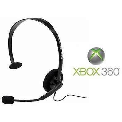 Microsoft Xbox 360 Headset Wired Zwart, Spelcomputers en Games, Spelcomputers | Xbox 360, Zo goed als nieuw, Ophalen of Verzenden