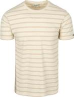 No-Excess T-Shirt Crewneck Jacquard Stripes maat M Heren, Kleding | Heren, T-shirts, Wit, Nieuw, No Excess, Verzenden