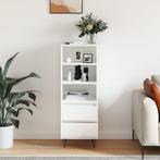 vidaXL buffetkast 40x36x110 bewerkt hout hoogglans wit, Huis en Inrichting, Kasten | Buffetkasten, Minder dan 50 cm, Verzenden