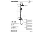 Allibert Loft-Game Douchekolom - Regendouche - Ø 22,5 cm -, Verzenden, Zo goed als nieuw
