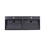 Wastafel Sanilux Quartz Trend 140x47x12 cm Dubbele Spoelbak, Ophalen of Verzenden, Nieuw