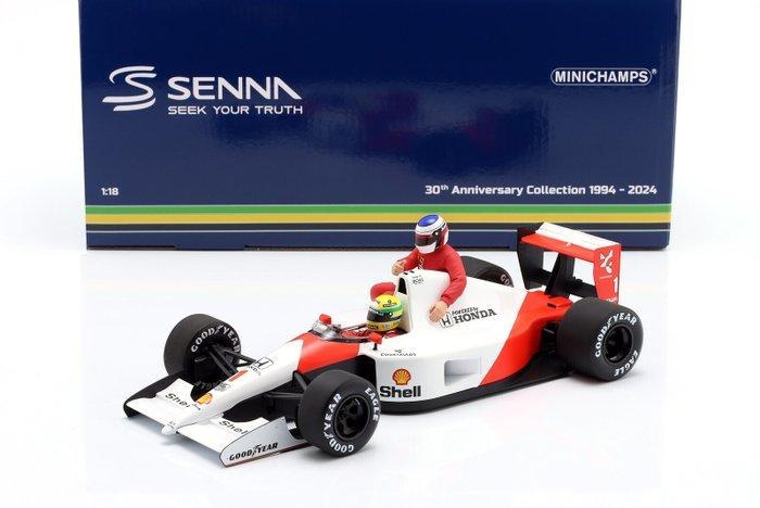 Minichamps 1:18 - Model raceauto - McLaren Honda MP4/6,, Hobby en Vrije tijd, Modelauto's | 1:5 tot 1:12