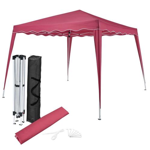 Inklapbare Partytent Vivara - 3 x 3m - Rood, Tuin en Terras, Partytenten, Nieuw, Verzenden