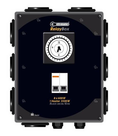 Cli-Mate VOI-Box 8 x 600 W + kachelcontact, Doe-het-zelf en Verbouw, Elektra en Kabels, Nieuw, Ophalen of Verzenden