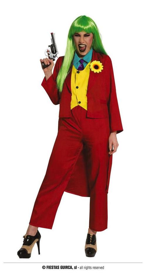 The Joker Kostuum Dames Rood, Kleding | Heren, Carnavalskleding en Feestkleding, Nieuw, Ophalen of Verzenden