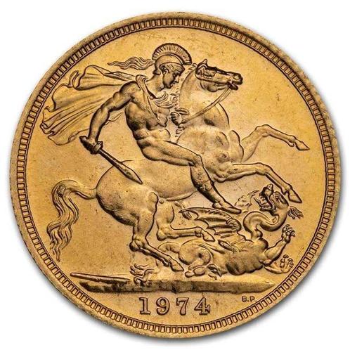 Verenigd Koninkrijk. British Gold Sovereign Queen Elizabeth, Postzegels en Munten, Edelmetalen en Baren