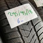 2 x Pirelli Sottozero 3 245-45-18 Winterbanden 6mm, Auto-onderdelen, Banden en Velgen, 18 inch, Band(en), Personenwagen, Gebruikt