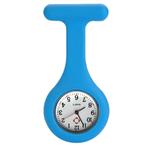 Fako® - Verpleegstershorloge - Siliconen Uni - Blauw, Sieraden, Tassen en Uiterlijk, Horloges | Dames, Verzenden, Nieuw