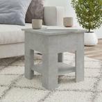 vidaXL Salontafel 40x40x42 cm bewerkt hout betongrijs, Minder dan 50 cm, 50 tot 100 cm, Verzenden, Nieuw