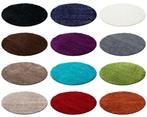 Vele hoogpolige shaggy tapijten ROND 80 - 120 - 160 - 200 cm, Nieuw, Rond, Verzenden, Blauw